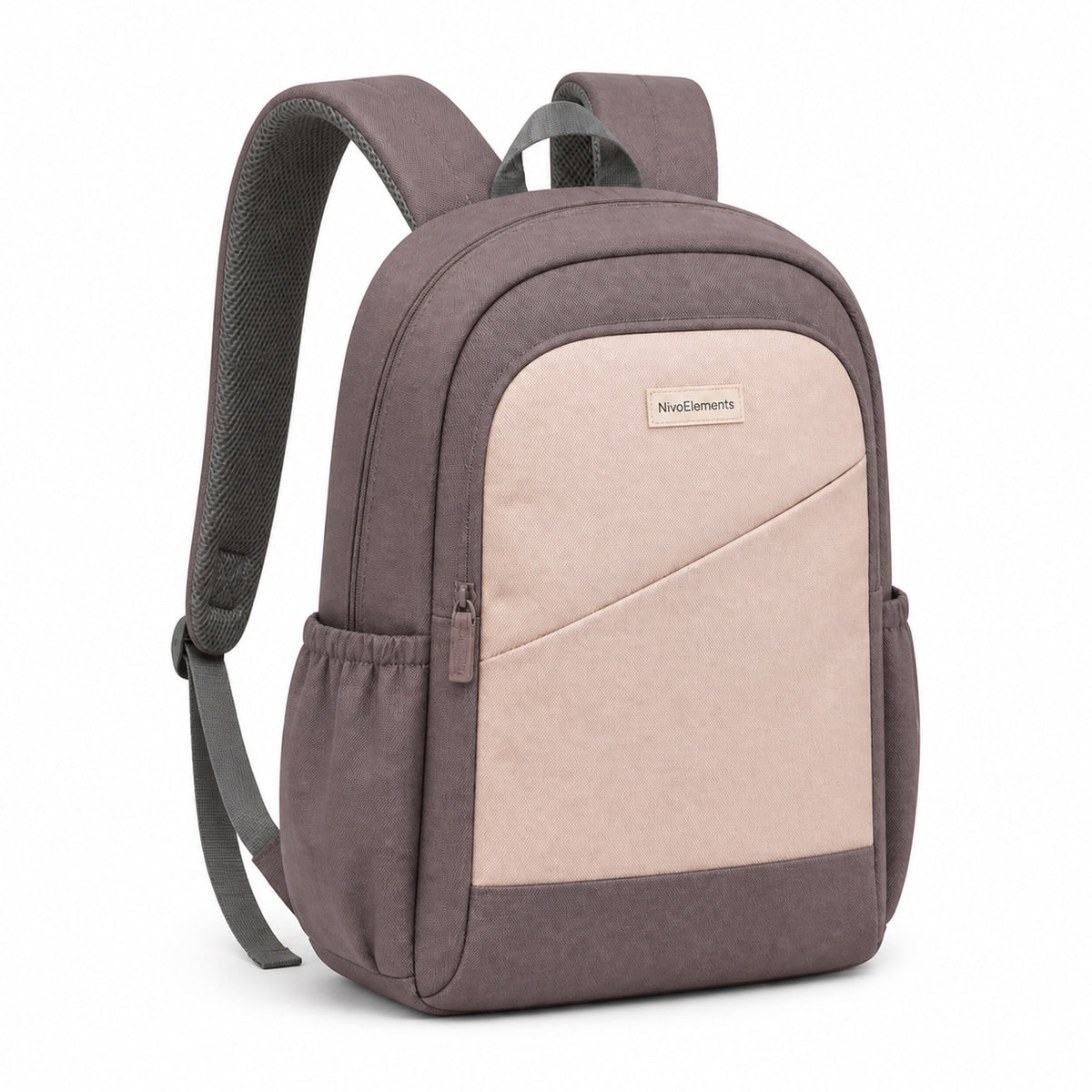 Mauve & Blush Kids School Backpack - 03-back