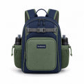 Navy & Soft Green Preschool Backpack - 01-front