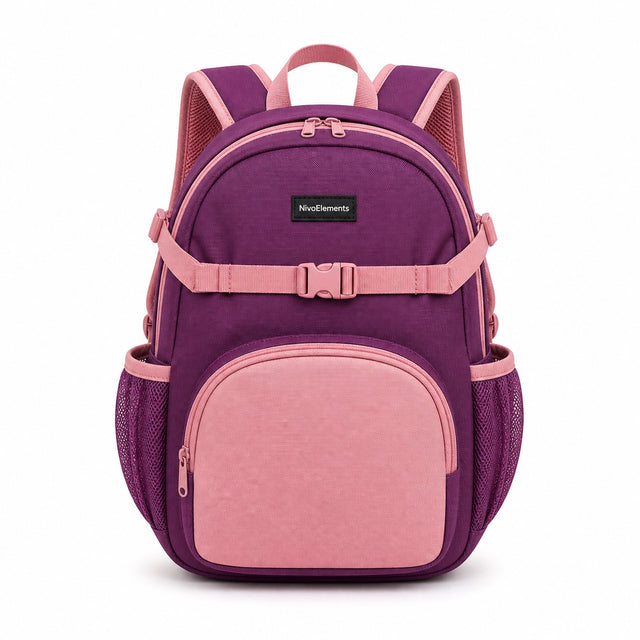 Plum & Blush Preschool Backpack - 01-front