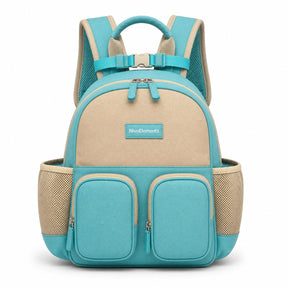 Aqua & Sand Dual-Pocket Preschool Backpack - 01-front
