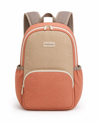 Coral & Sand Kids School Backpack - 01-front