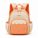 Peach & Cream Scallop-Pocket Preschool Backpack - 01-front