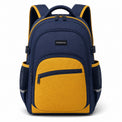 Navy & Mustard Everyday School Backpack - 01-front