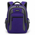 Royal Purple & Slate School Backpack - 01-front