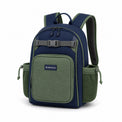 Navy & Soft Green Preschool Backpack - 02-angle