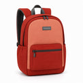 Coral Red Front-Pocket Kids School Backpack - 02-angle