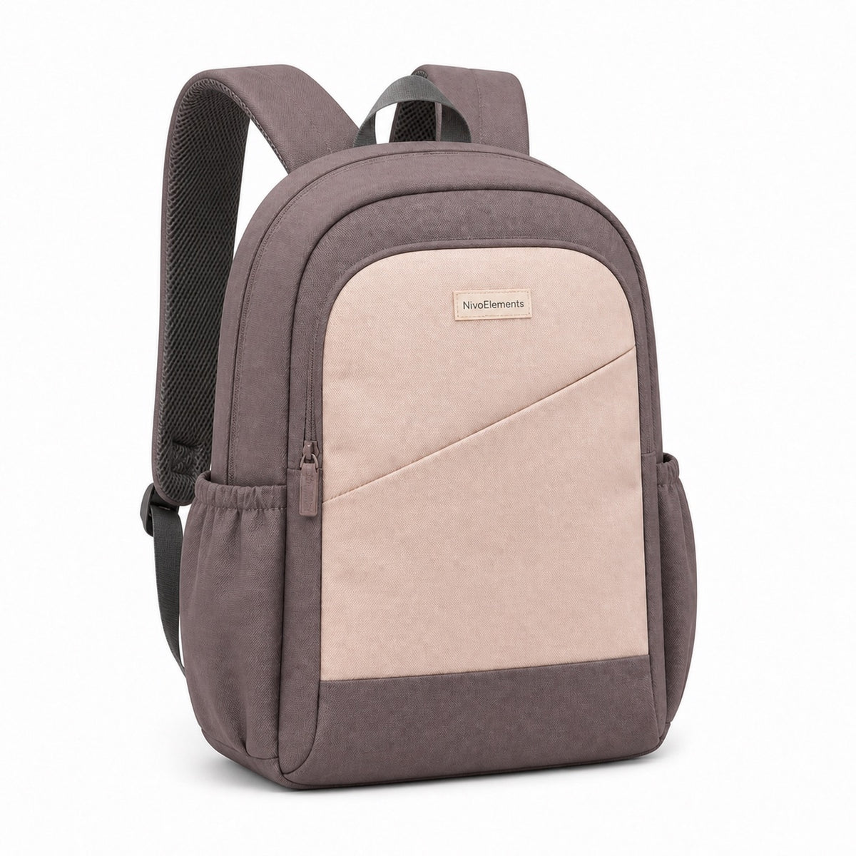 Mauve & Blush Kids School Backpack - 02-angle