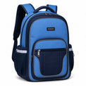 Sky Blue & Navy Reflective School Backpack - 02-angle