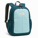 Teal Colorblock Kids School Backpack - 02-angle