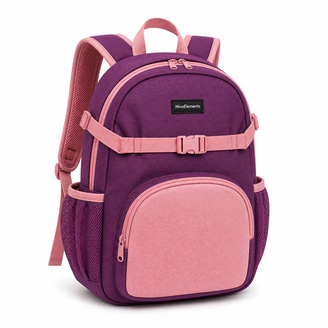 Plum & Blush Preschool Backpack - 02-angle