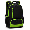 Black & Lime Vertical-Zip School Backpack - 02-angle
