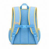Butter Yellow & Sky Blue Preschool Backpack - 03-back