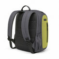 Charcoal & Lime Vertical-Pocket Kids Backpack - 03-back