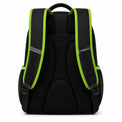 Black & Lime Vertical-Zip School Backpack - 03-back