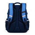 Sky Blue & Navy Reflective School Backpack - 03-back