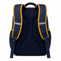 Navy & Mustard Everyday School Backpack - 03-back
