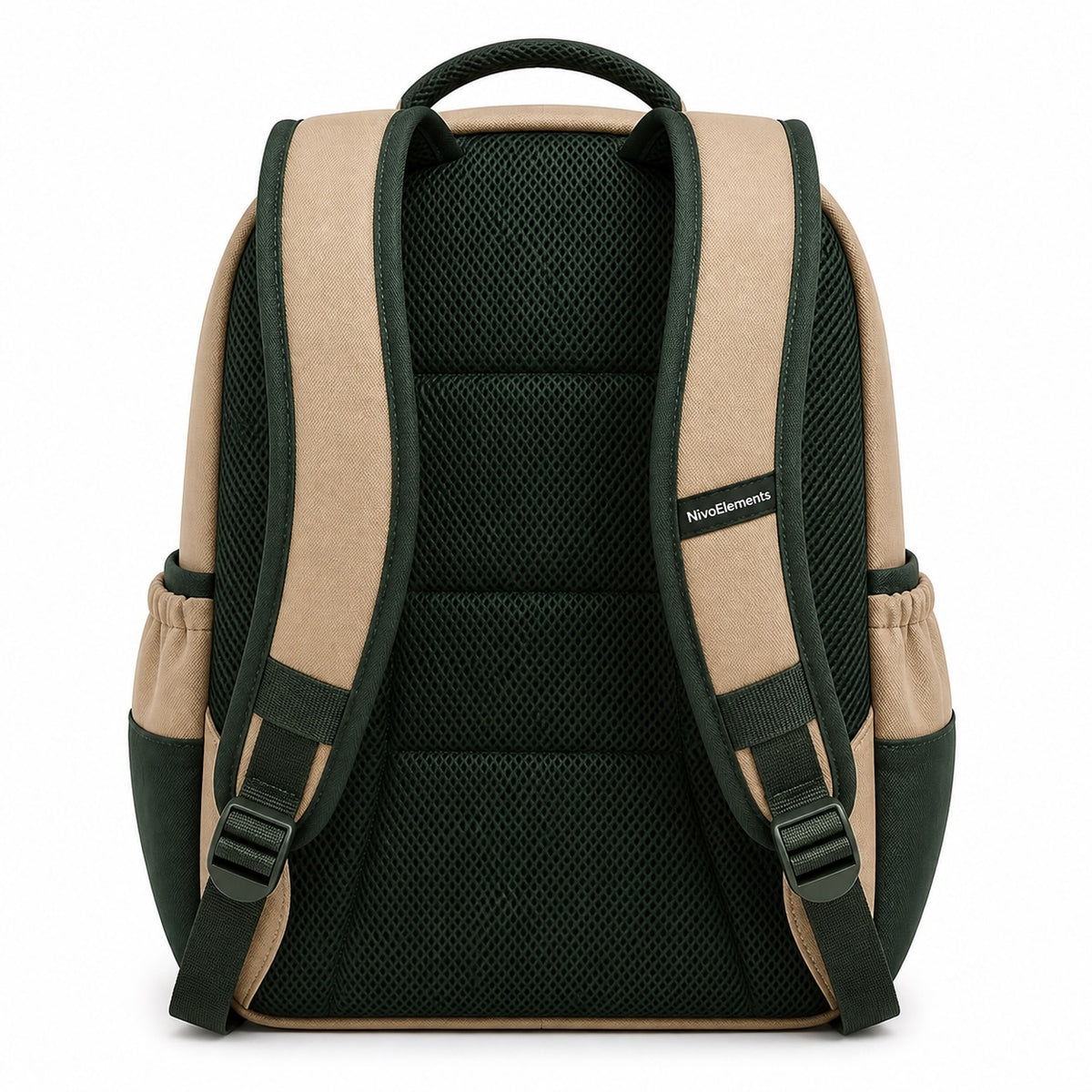Sand & Forest Flap-Pocket School Backpack - 03-back