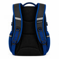 Charcoal & Electric Blue Multi-Compartment School Backpack - 03-back