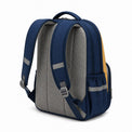 Navy & Mustard Kids School Backpack - 03-back
