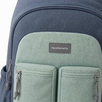 Slate & Mint Dual-Pocket Kids School Backpack - 04-detail-logo
