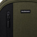 Olive & Black Vertical-Pocket School Backpack - 04-detail-logo