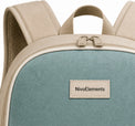 Seafoam & Sand Kids School Backpack - 04-detail-logo