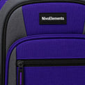 Royal Purple & Slate School Backpack - 04-detail-logo