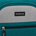 Teal & Gray Dual-Organizer School Backpack - 04-detail-logo