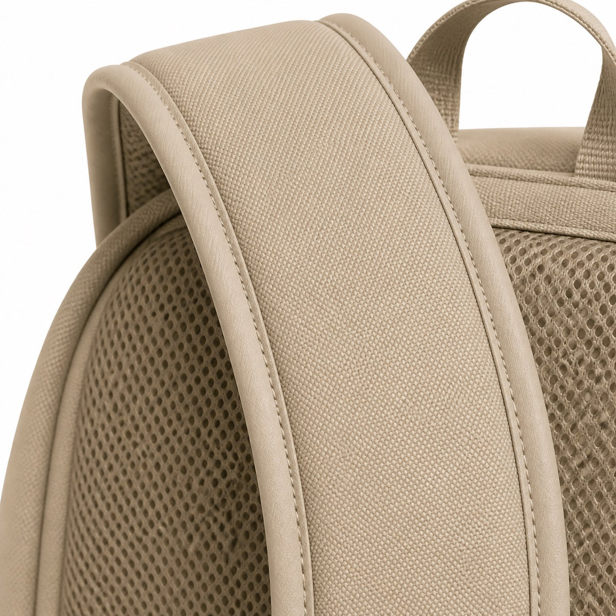 Seafoam & Sand Kids School Backpack - 05-detail-strap