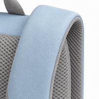 Sky Blue & Cream Kids School Backpack - 05-detail-strap