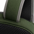 Forest Green Flap-Pocket Kids School Backpack - 05-detail-strap