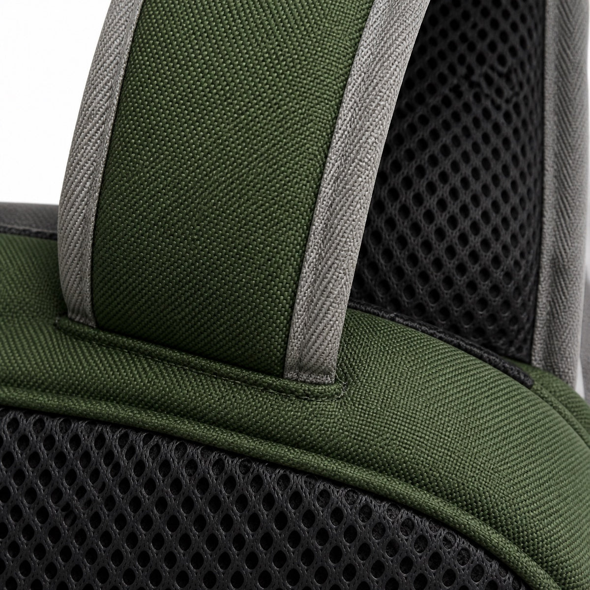 Forest Green Flap-Pocket Kids School Backpack - 05-detail-strap