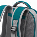 Teal & Gray Dual-Organizer School Backpack - 05-detail-strap