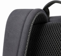 Charcoal & Lime Vertical-Pocket Kids Backpack - 05-detail-strap