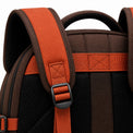 Rust & Dark Brown Multi-Compartment School Backpack - 05-detail-strap